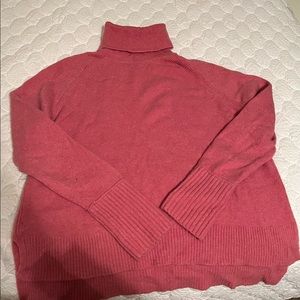 J.Crew Pink Turtleneck Sweater